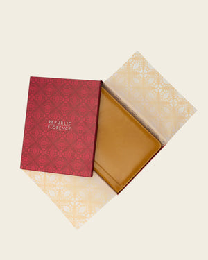 Folio Saffron - Slim Zip Leather Compendium