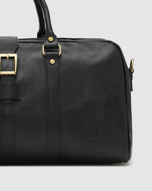 Amerigo Matt Black - Leather Duffle Bag