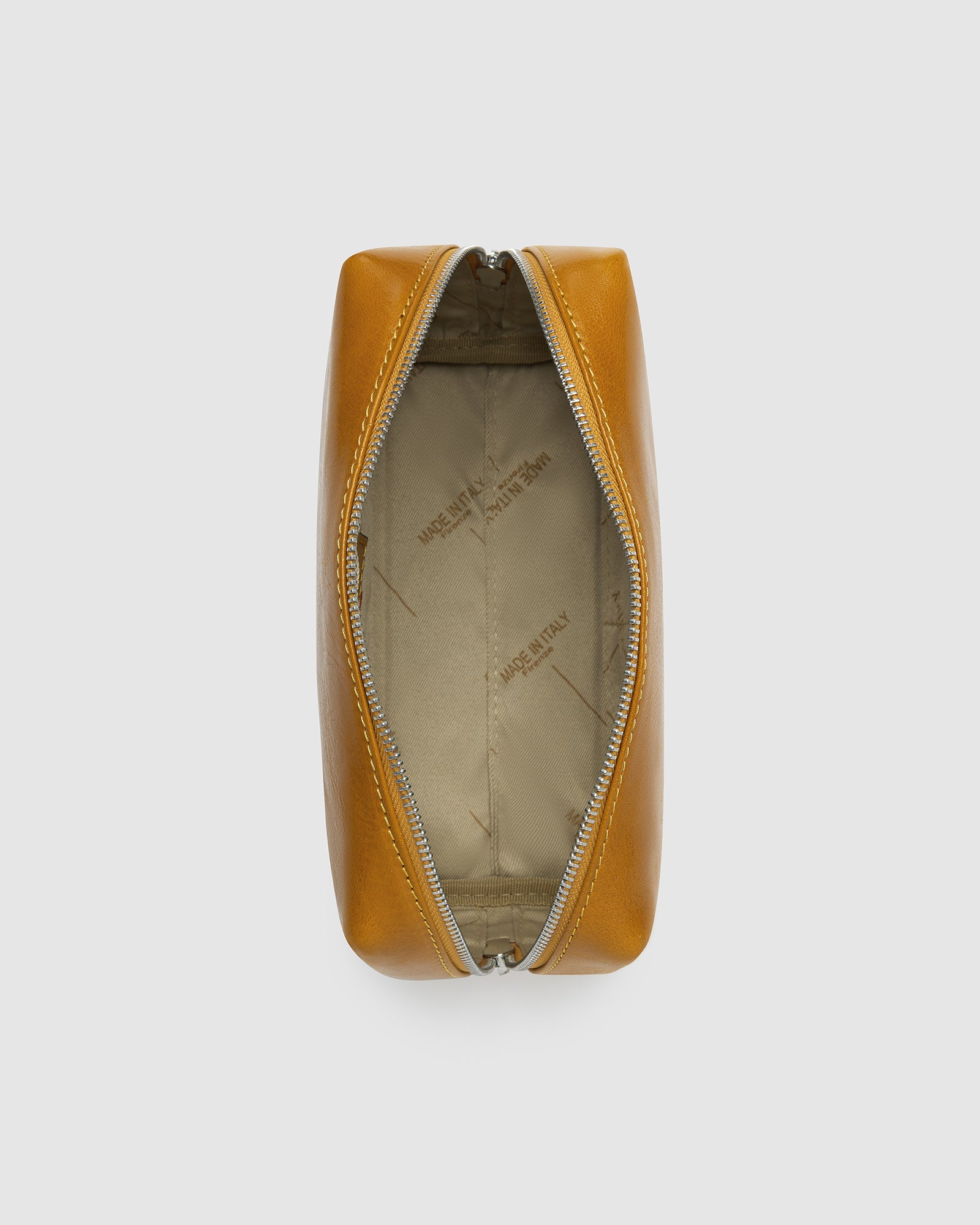 Otto Dopp Kit Yellow - Leather Toiletry Bag