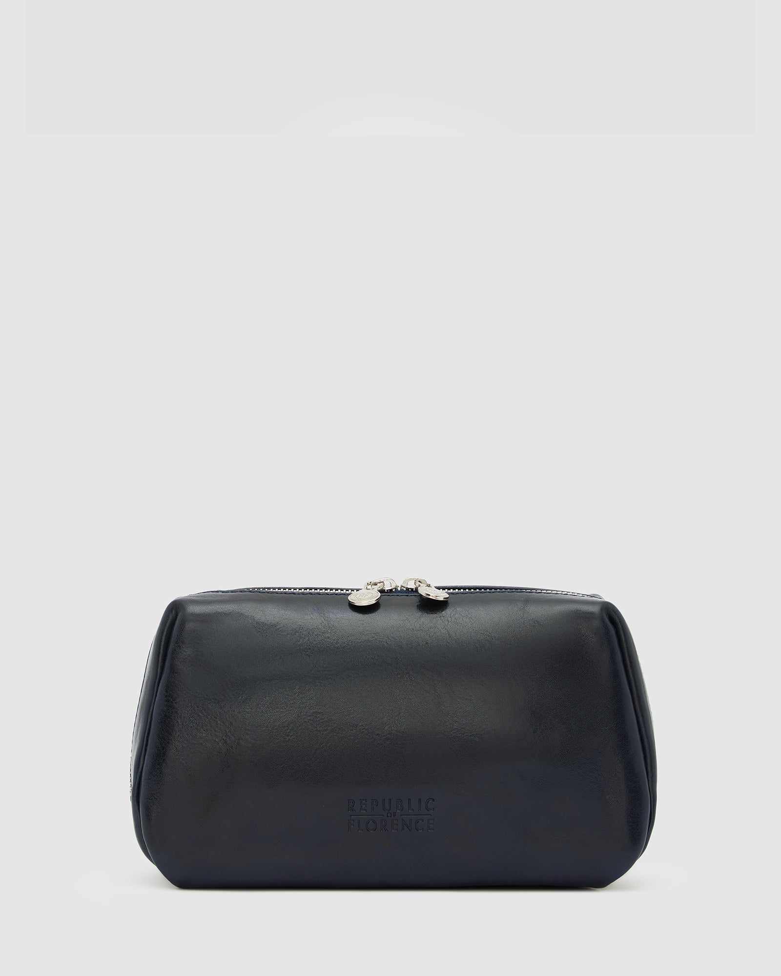Otto  Dopp Kit Blue - Leather Toiletry Bag