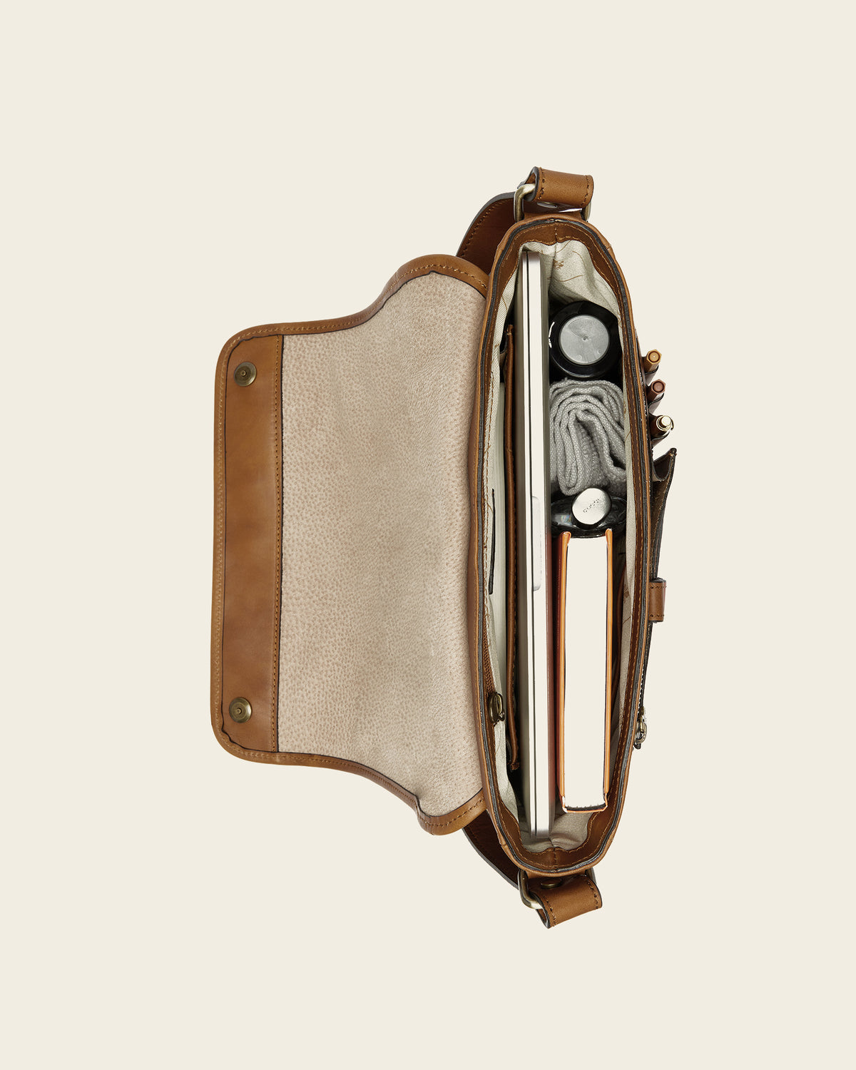 Aurelian Burned - 14" Leather Messenger