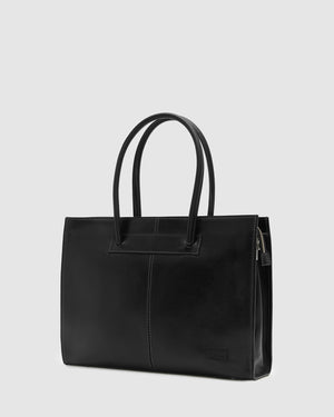 Florence Black - Leather Woman Briefcase