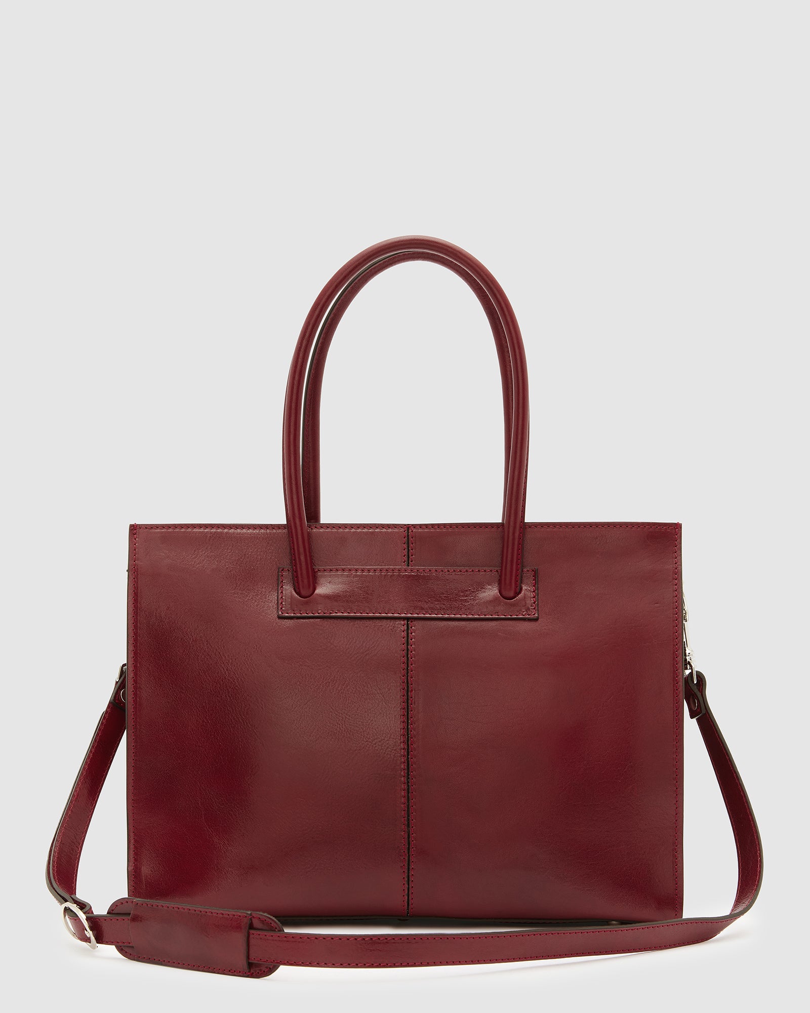 Florence Red - Leather Woman Briefcase