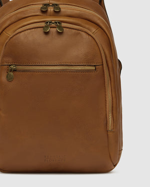 Archy Tan - Leather Backpack 13" laptop