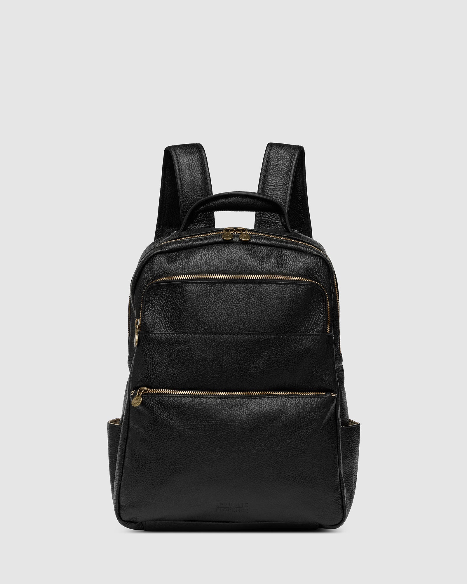 Bexley Black - Leather Laptop Backpack