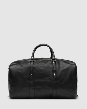 Marco Polo Matt Black - Large Leather Carryall
