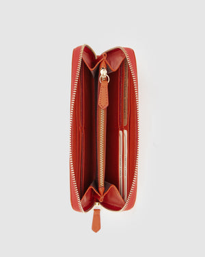 Mimi Orange - Women Leather Wallet