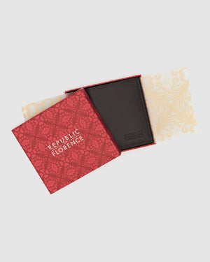 Verdi Chocolate - Vertical Bifold Nappa Leather Wallet