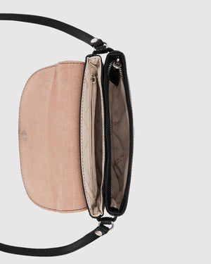 Charlotte Black - Leather Crossbody Bag