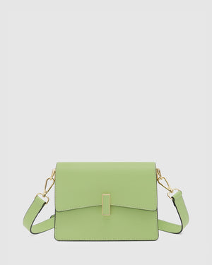 Allegra Green - Leather Crossbody Bag