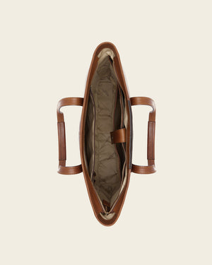 Beatrice Earth - Leather Work Tote