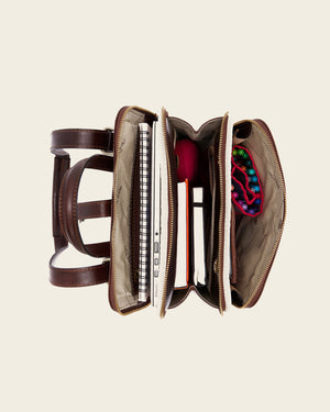 Emma Terra - 3-in-1 Convertible Leather Backpack