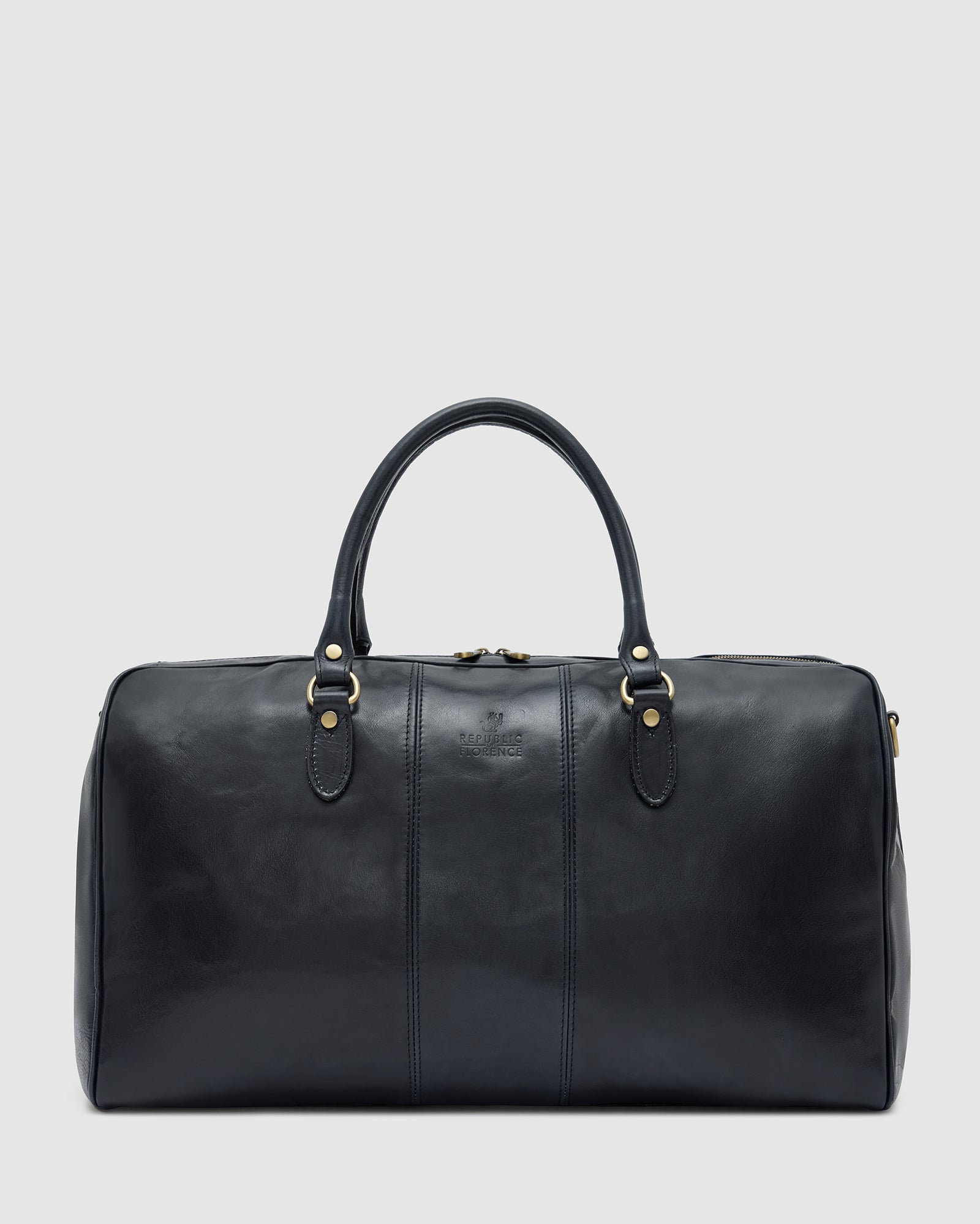 Albertis Blue - Leather Duffle Bag