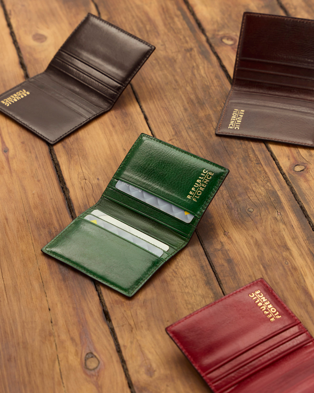 Vertical Jet - Leather Card Holder