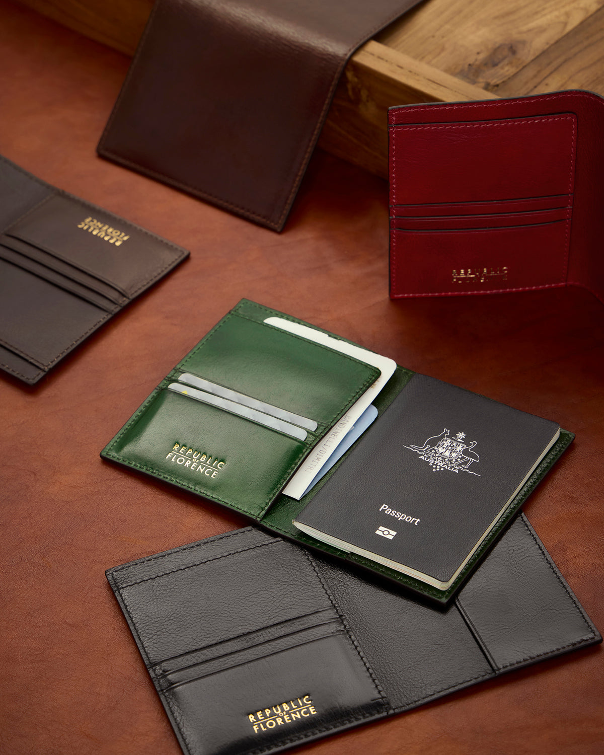 Passport Forest - Leather Passport Cover