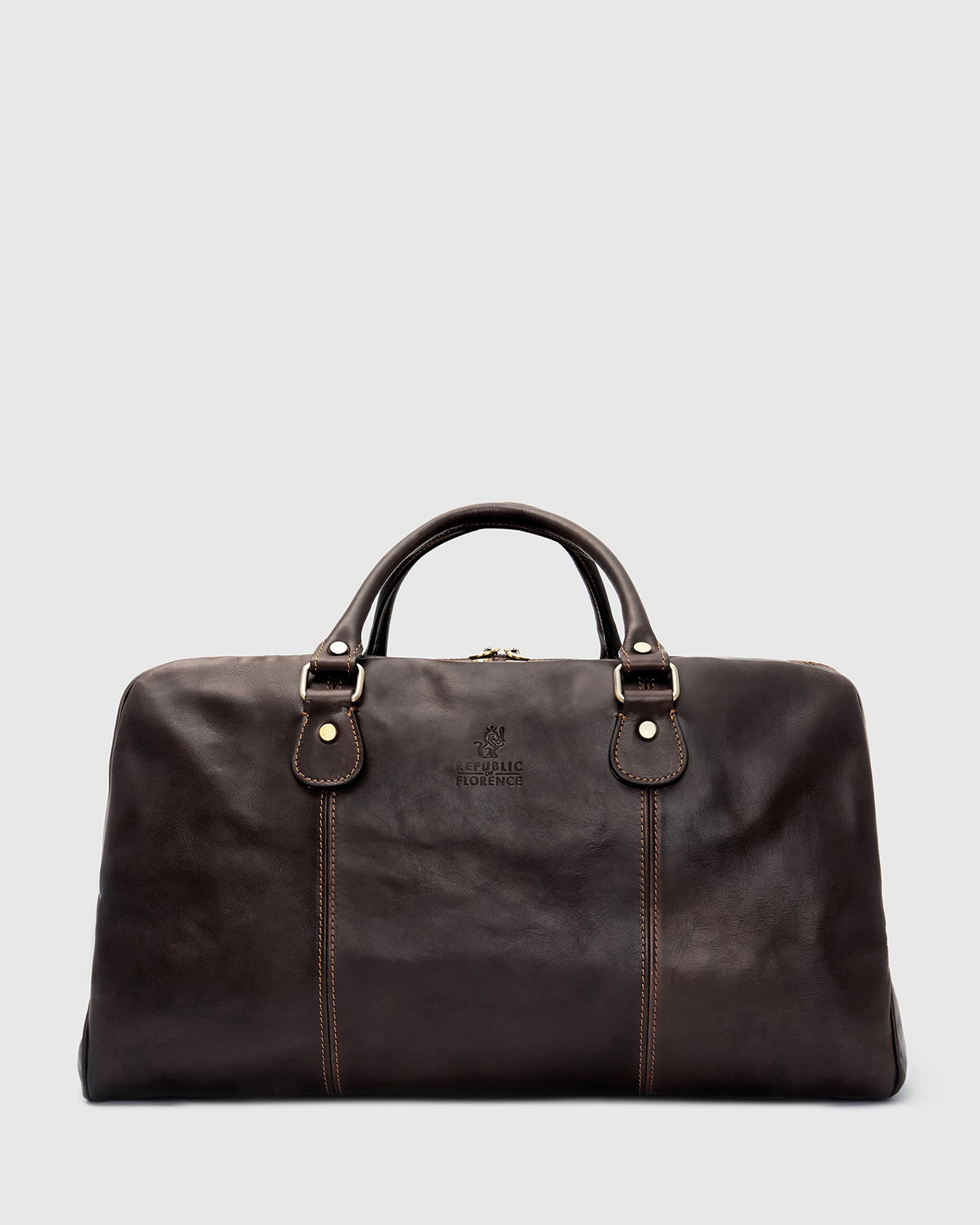 Magellan Matt Coffee - Leather Duffle Bag