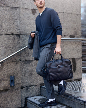 Pretoria Ink - 15" Leather Laptop Briefcase
