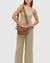 Camilla Tan - Leather Crossbody Bag