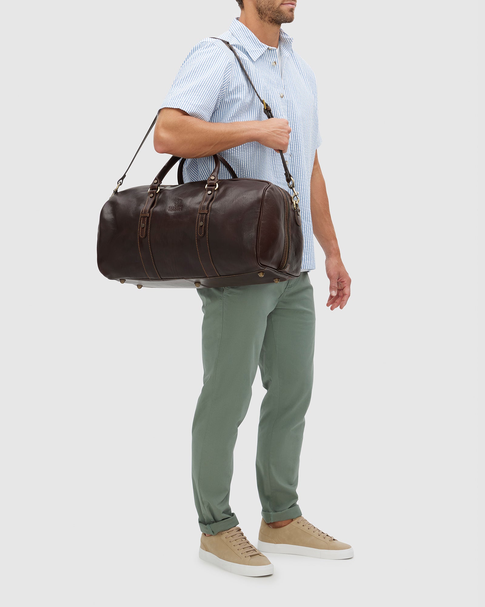 Polo Medium Matt Chocolate - Duffle bag - Republic of Florence