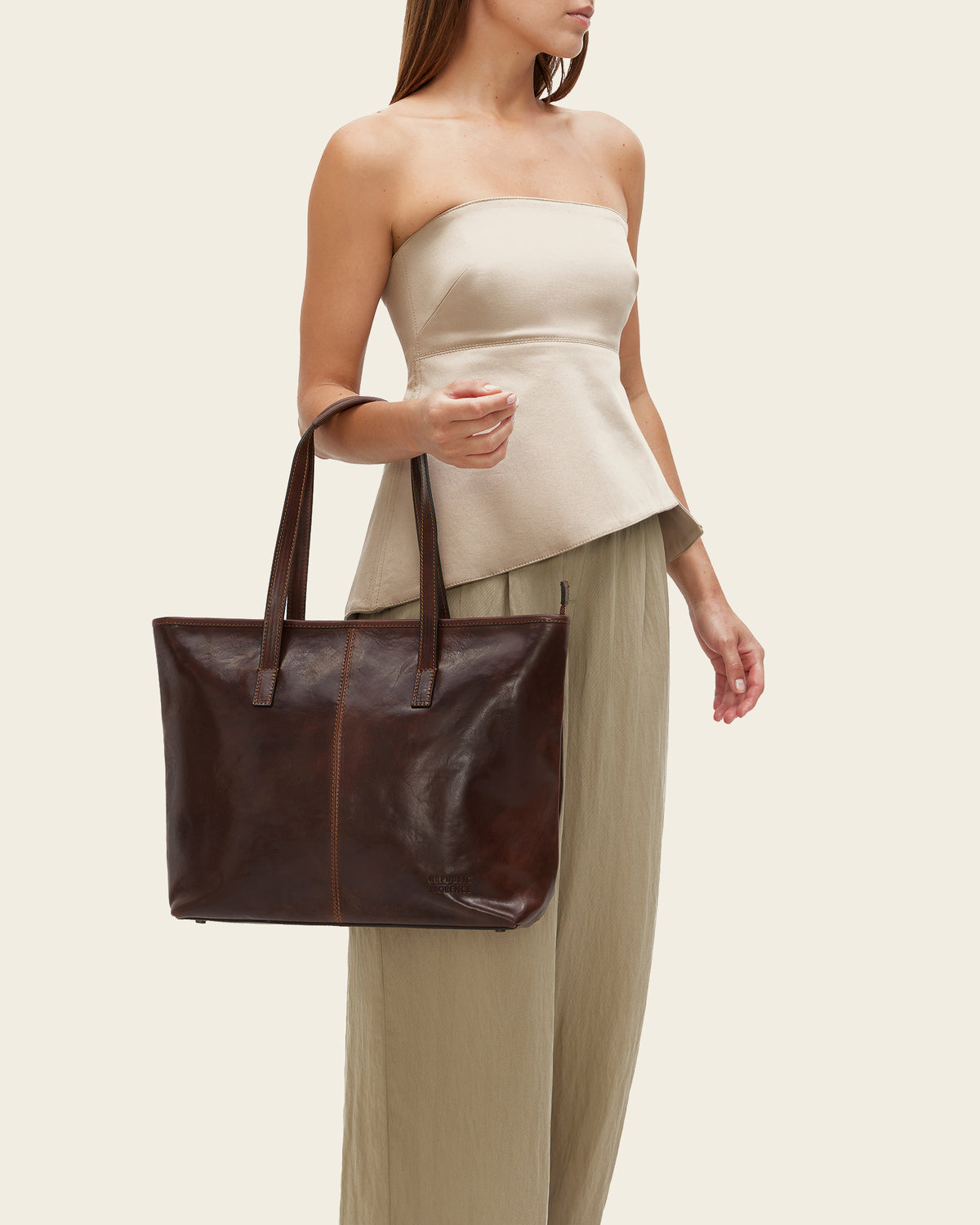 Beatrice Terra - Leather Work Tote