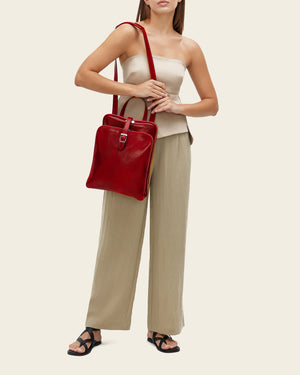Emma Rosso - 3-in-1 Convertible Leather Backpack