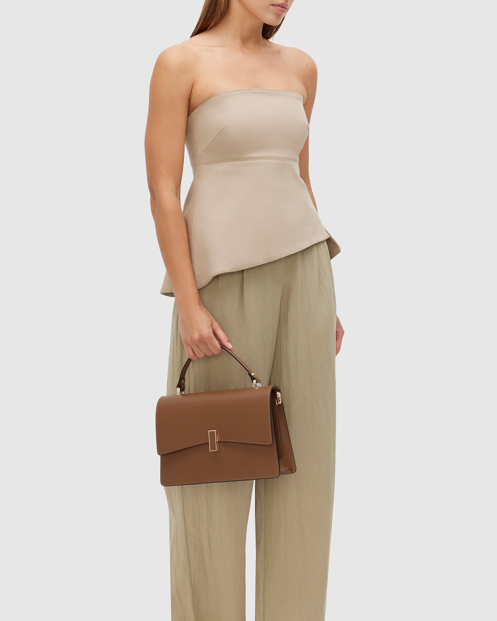 Francesca Tan  - Leather Tote Bag