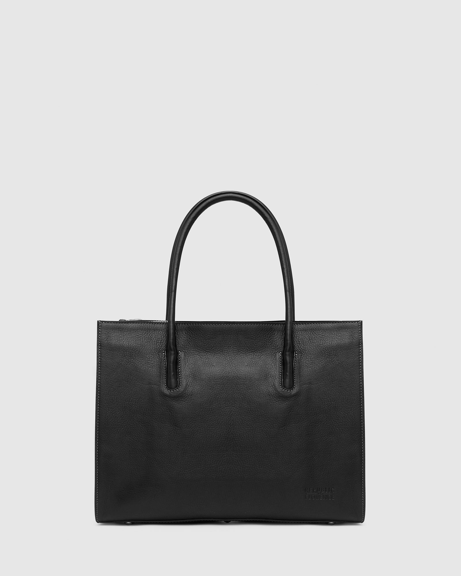 Donatella Matte Black Tote Bag