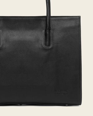 Donatella Matte Black Tote Bag