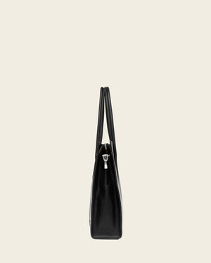 Donatella Matte Black Tote Bag
