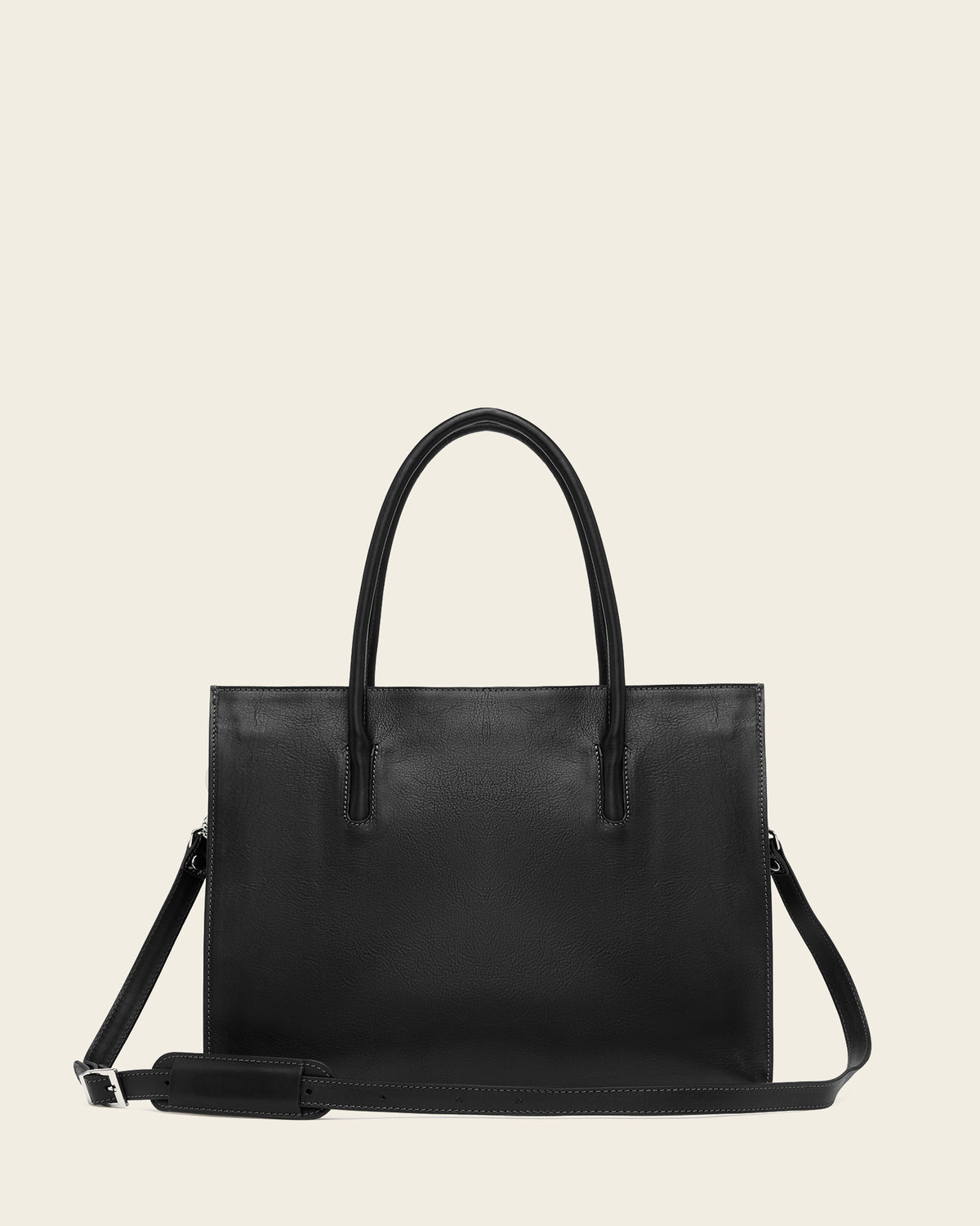Donatella Matte Black Tote Bag
