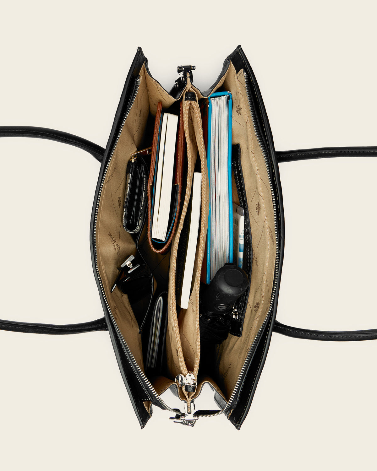 Donatella Matte Black Tote Bag