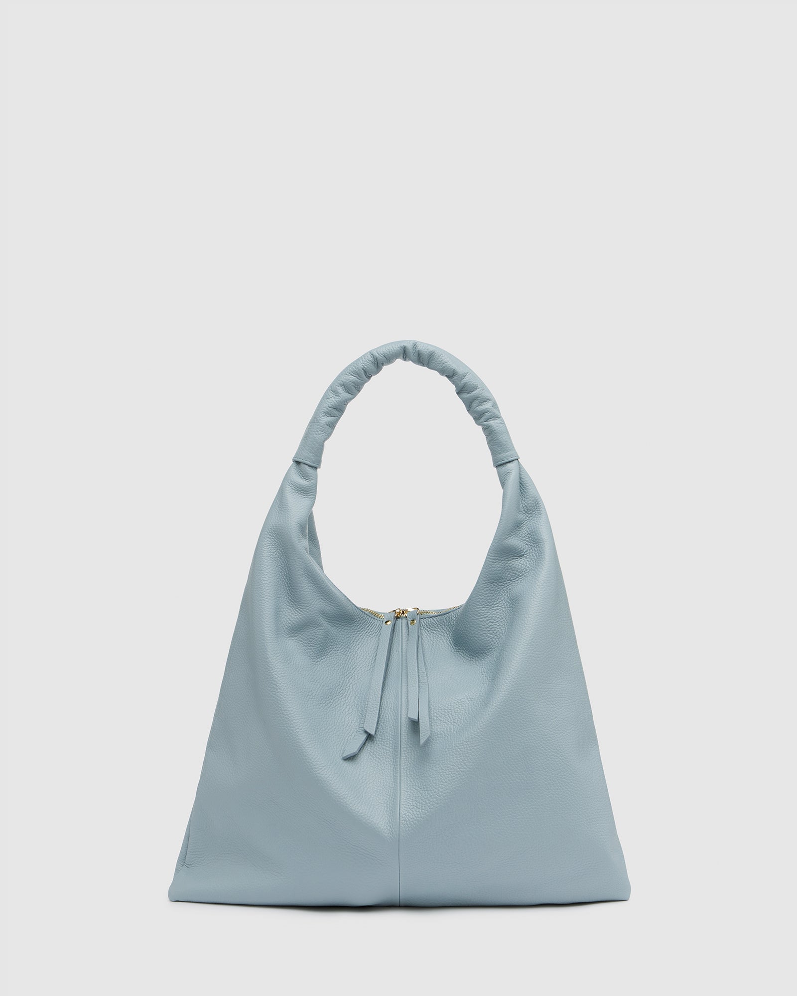 Elizabeth Sky Blue Hobo Leather Bag