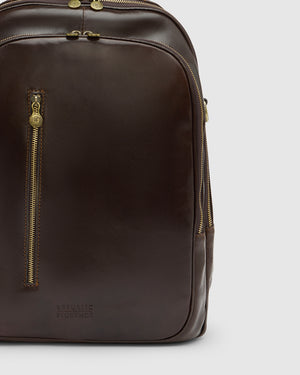 Belfast Espresso - Leather Backpack