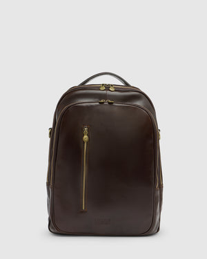 Belfast Espresso - Leather Backpack