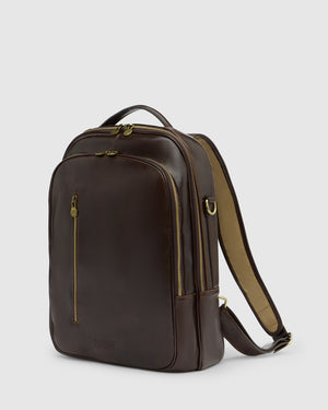 Belfast Espresso - Leather Backpack