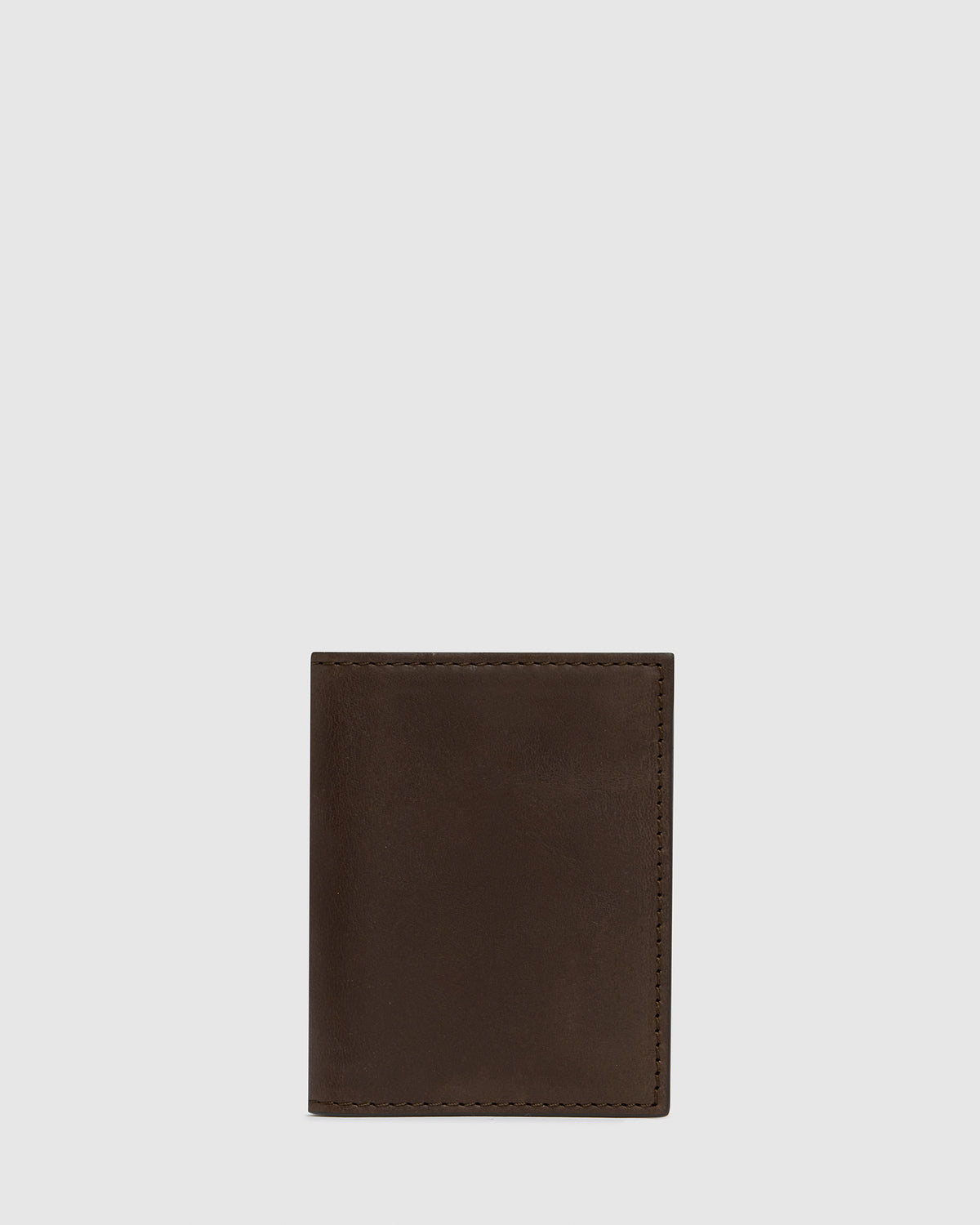 Vertical Espresso - Leather Card Holder