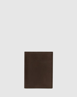 Vertical Espresso - Leather Card Holder