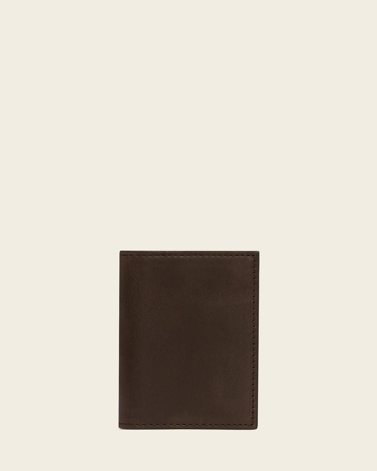 Vertical Espresso - Leather Card Holder