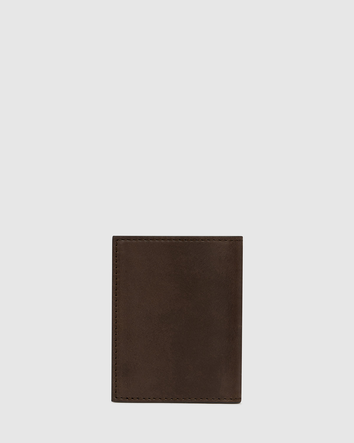 Vertical Espresso - Leather Card Holder