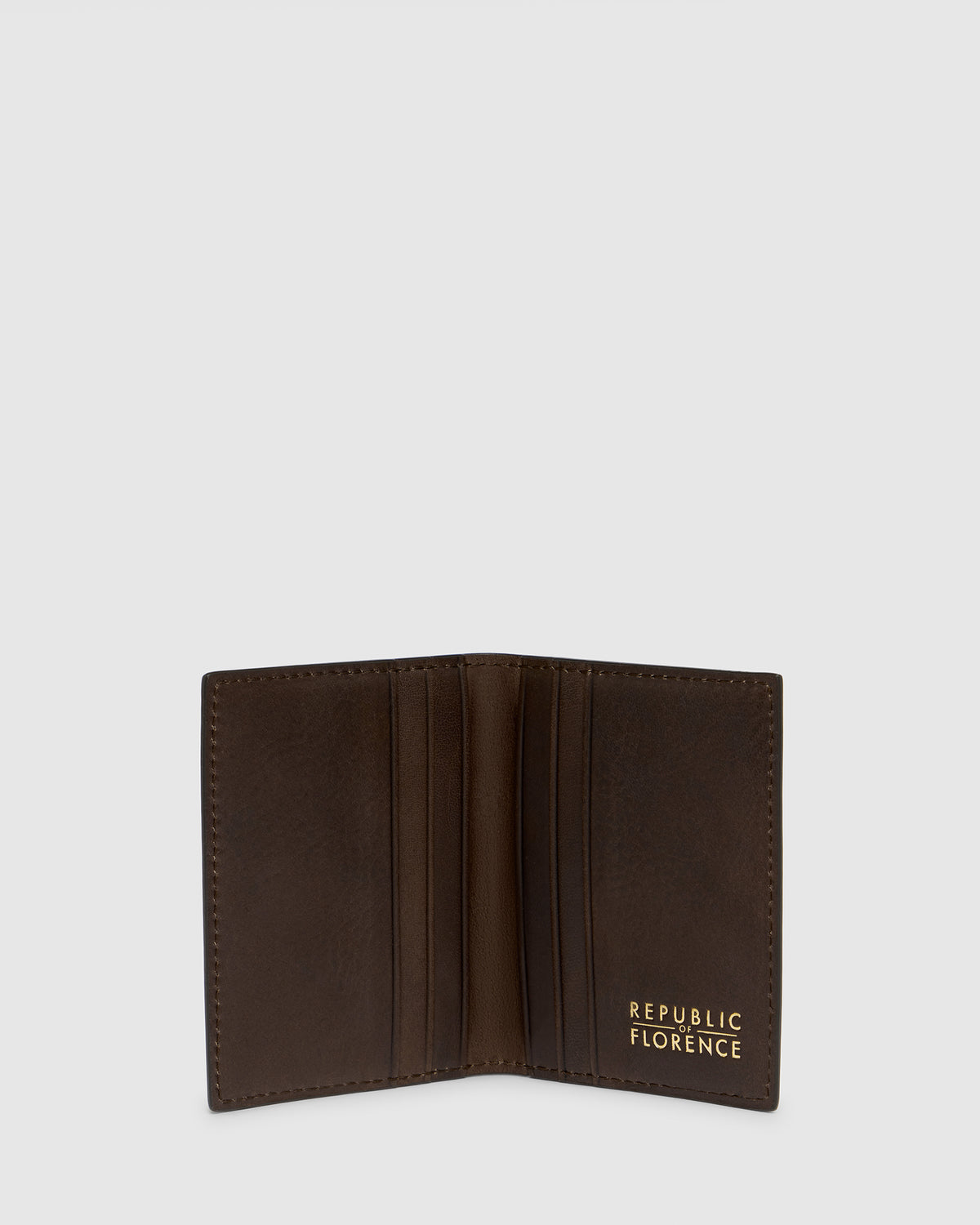 Vertical Espresso - Leather Card Holder