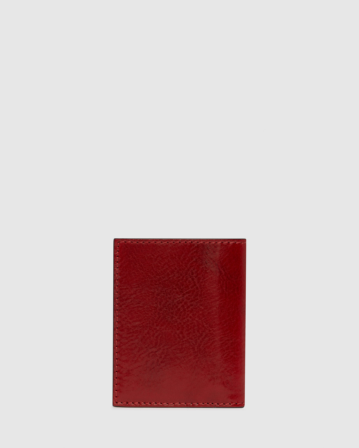 Vertical Rosso - Leather Card Holder