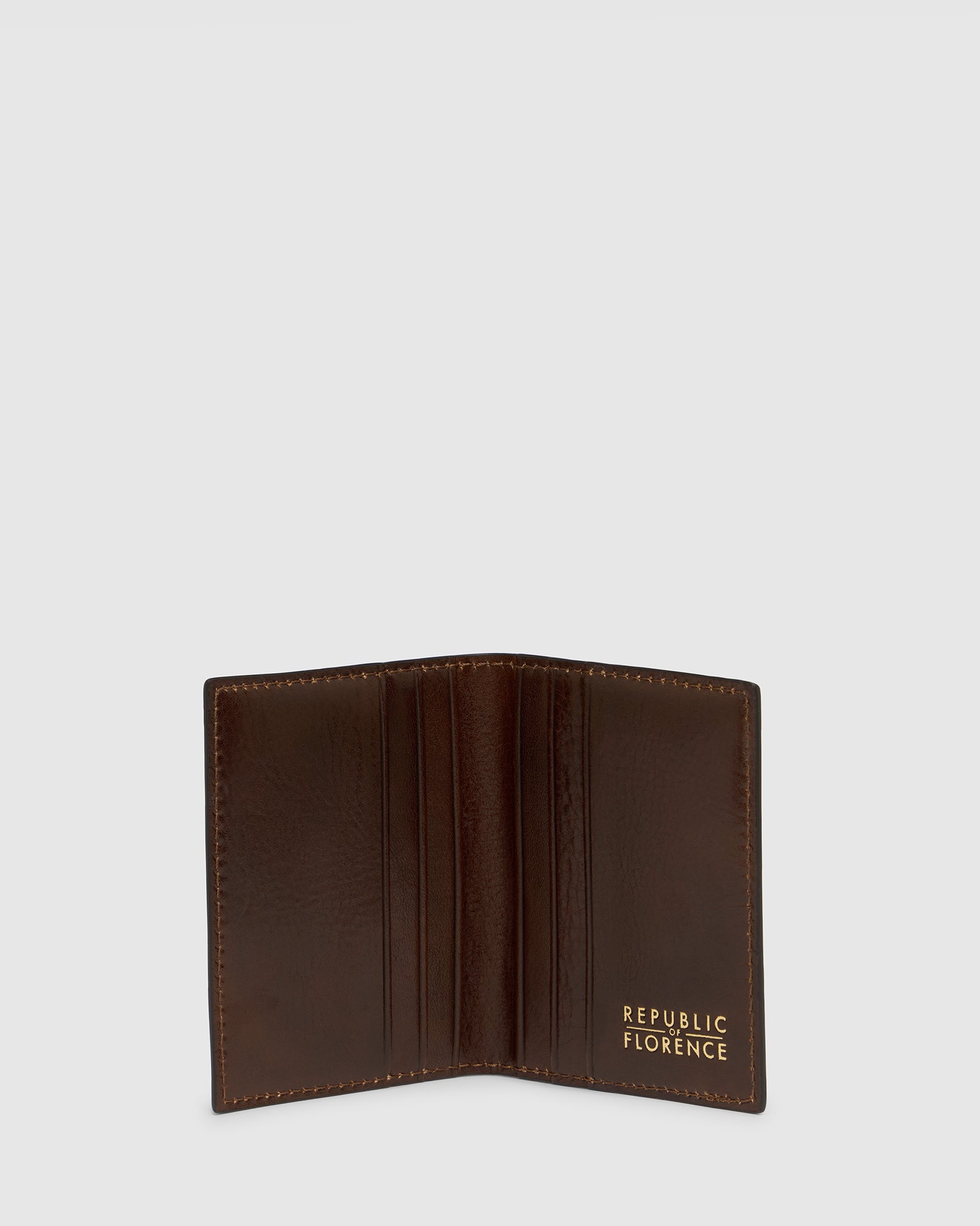 Vertical Card Holder Brown