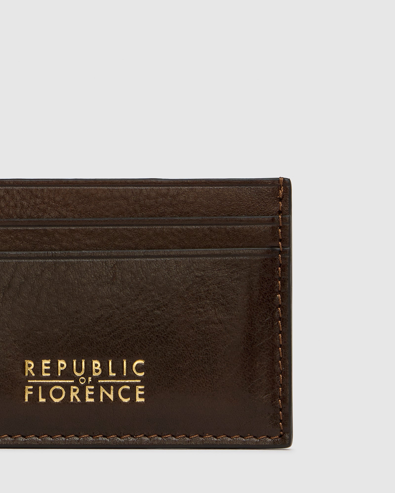 Slim Card Holder Brown