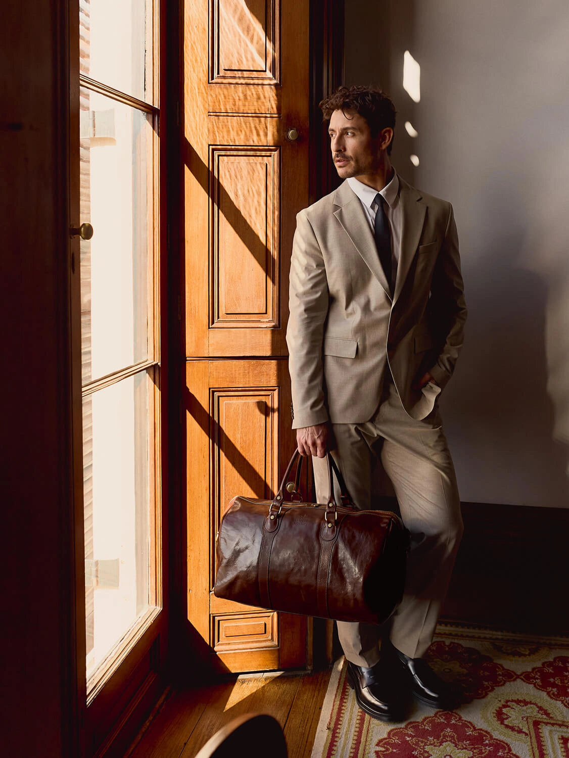 A considered leather bag