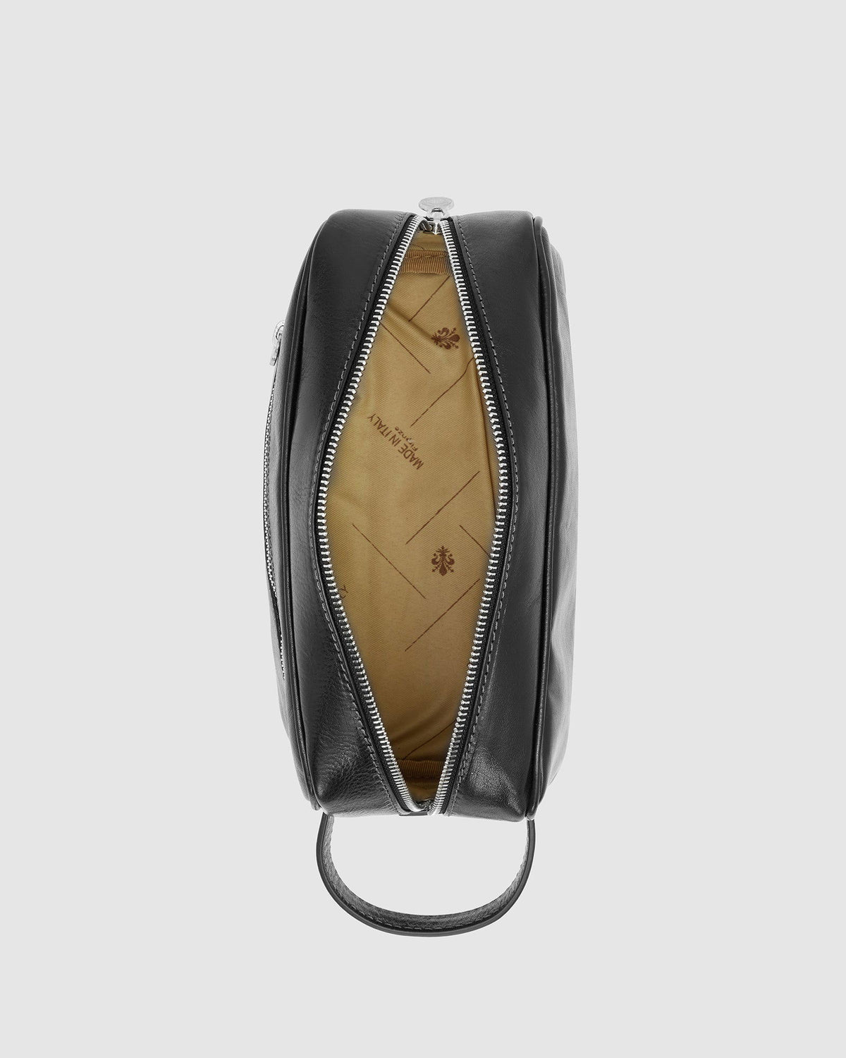 Black leather dopp kit outlet