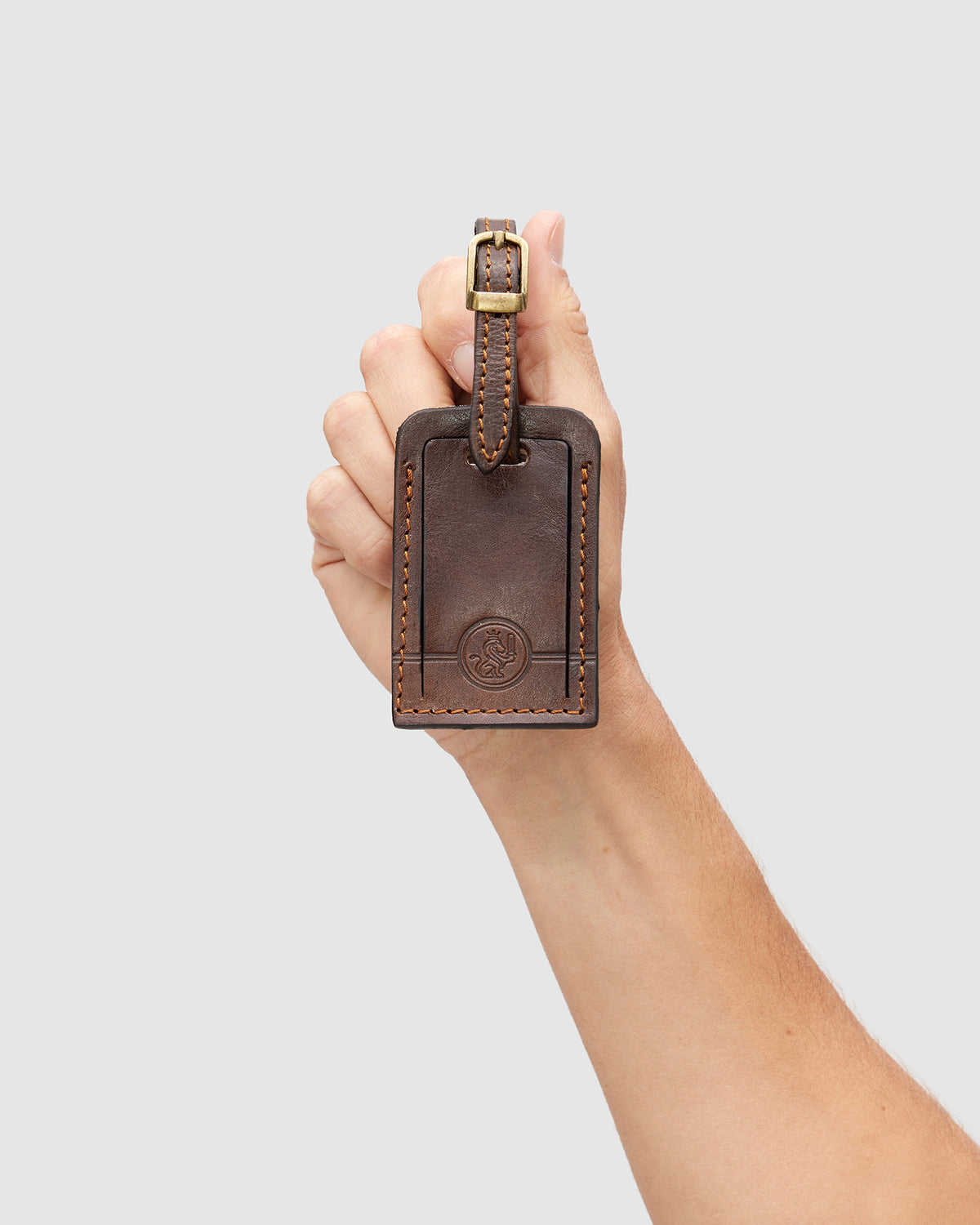 Tag Espresso - Leather Travel Tag