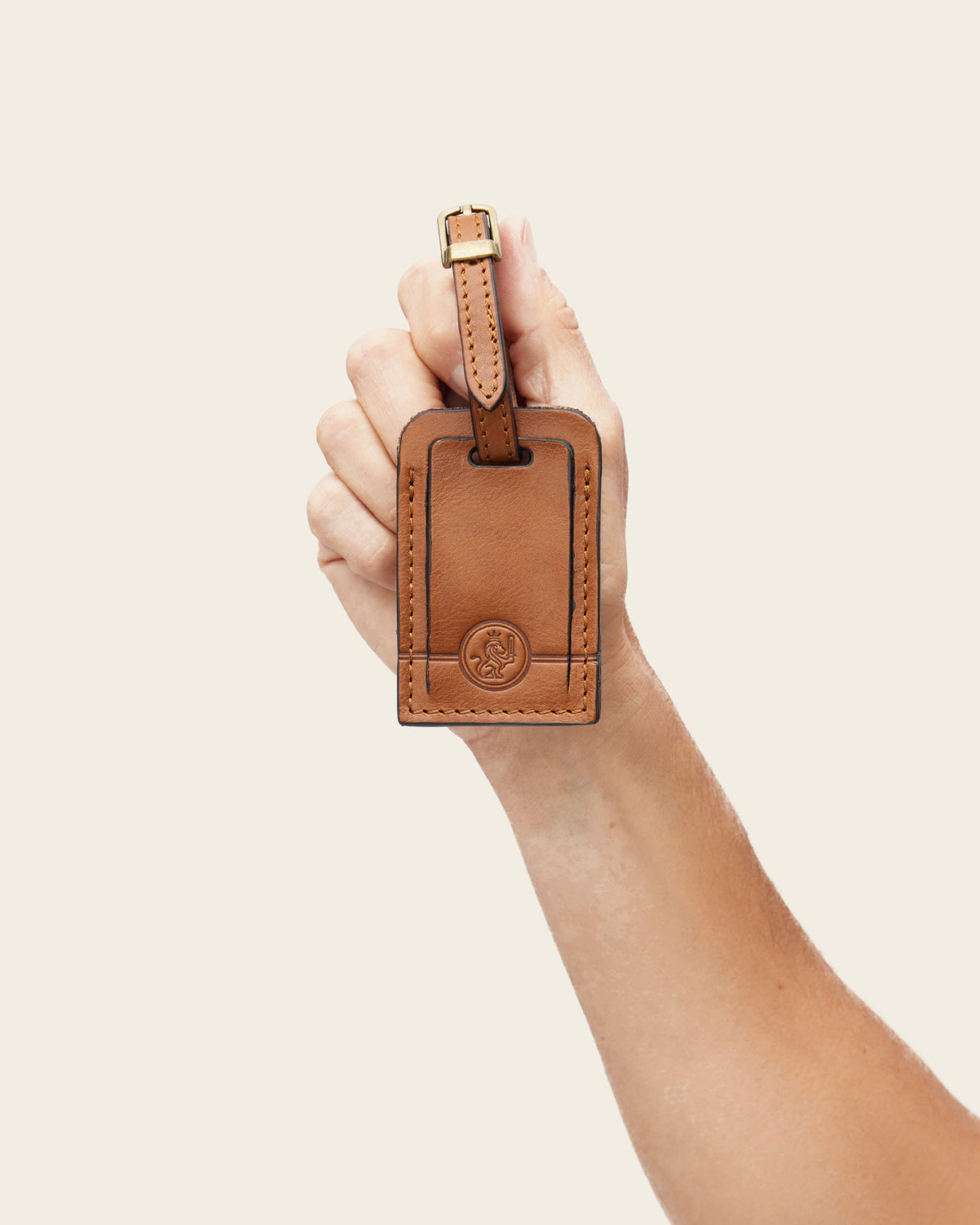 Tag Burned - Leather Travel Tag