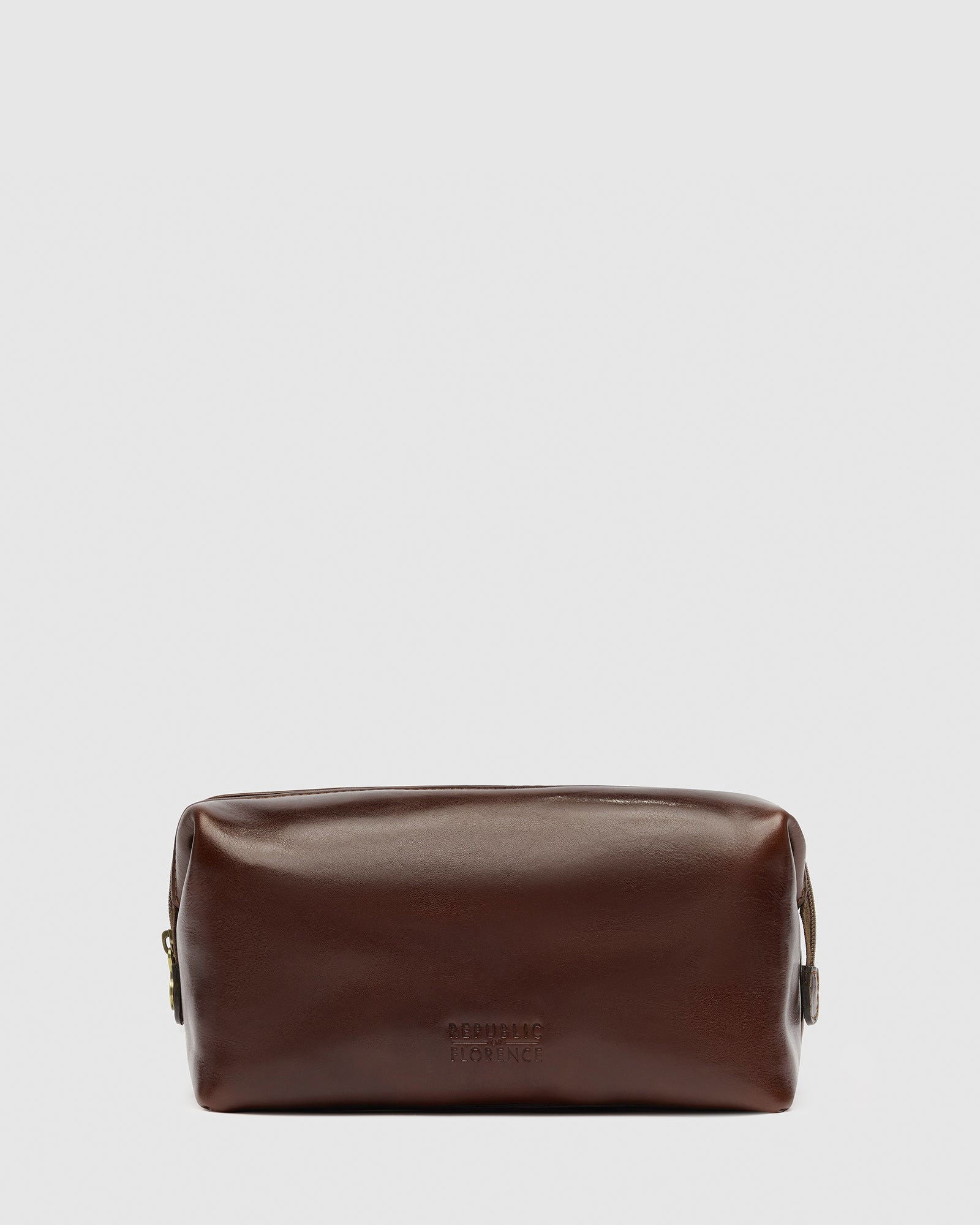 The Grand Dopp Kit Brown - toiletry bag - Republic of Florence