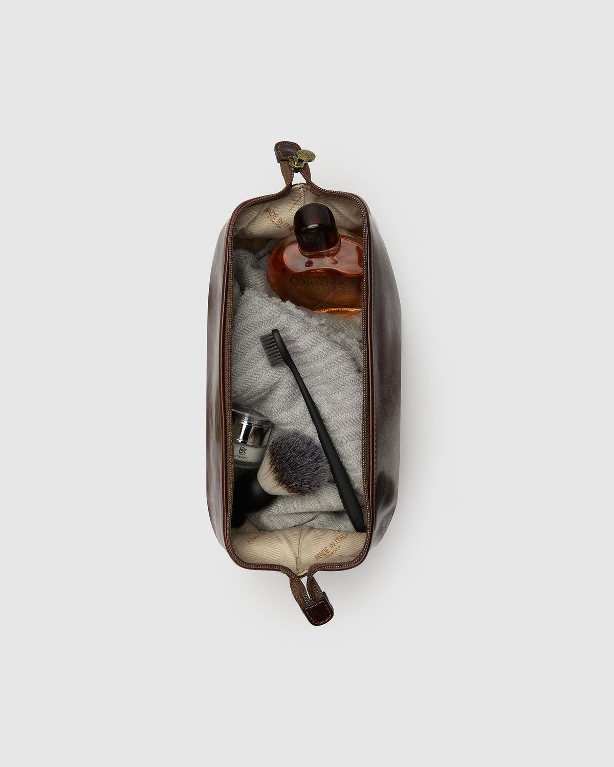 The Grand Dopp Kit Brown - toiletry bag - Republic of Florence