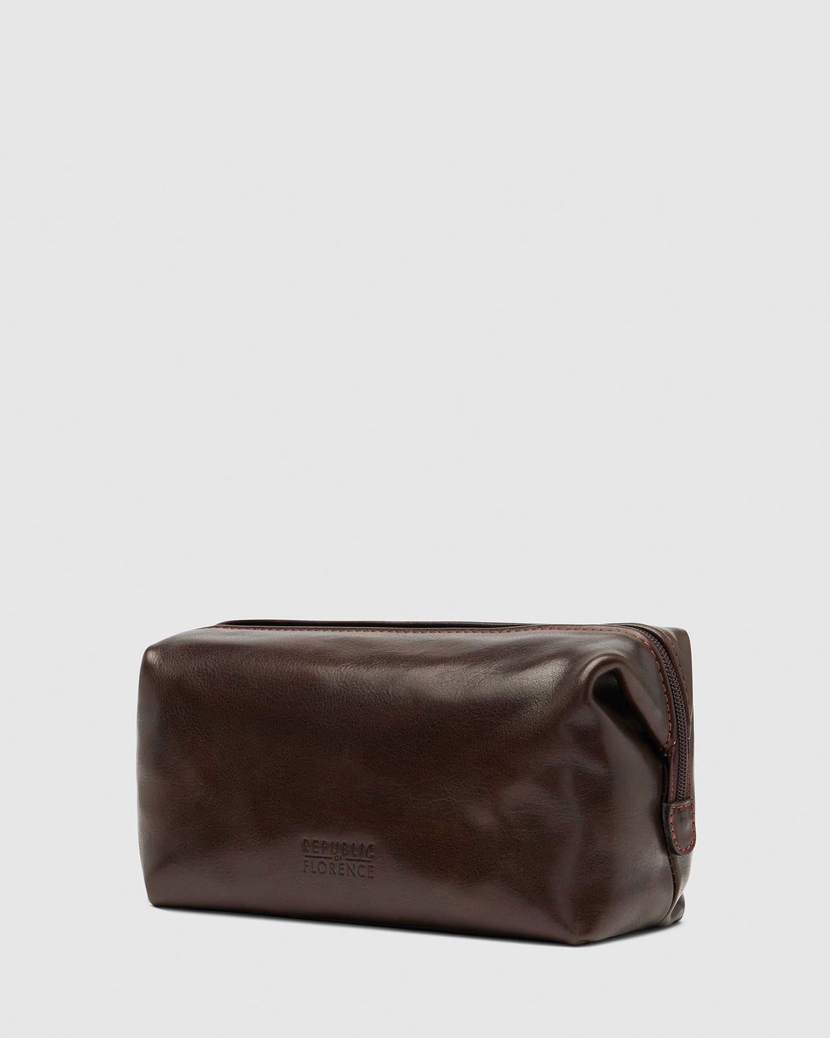 The Grand Dopp Kit Chocolate - toilet bag - Republic of Florence